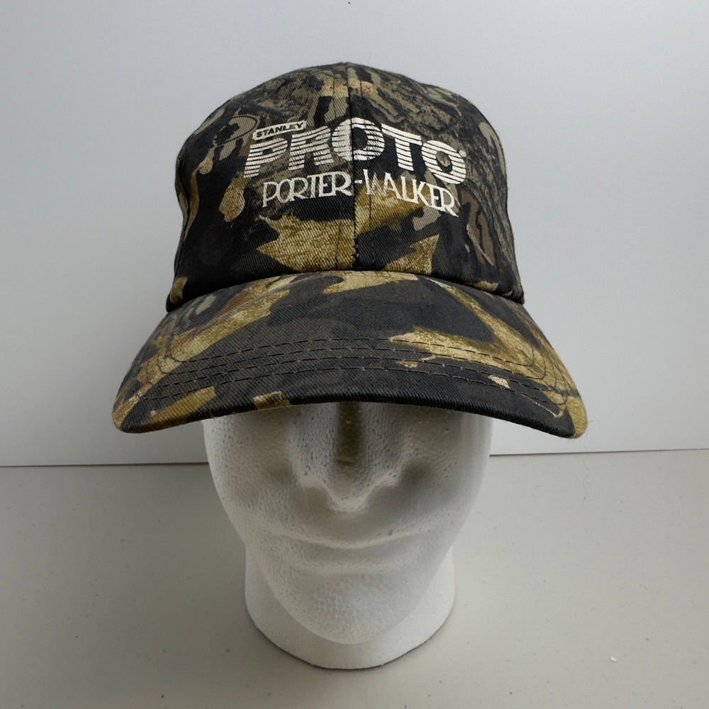 Stanley Proto Hat Porter-Walker Camo Hunting Cap Vintage USA Made OSFA Snapback